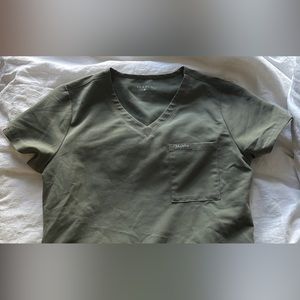 Jaanuu Olive Green Scrub Set (S)